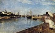 Berthe Morisot Vue du petit Port de Lorient oil painting picture wholesale